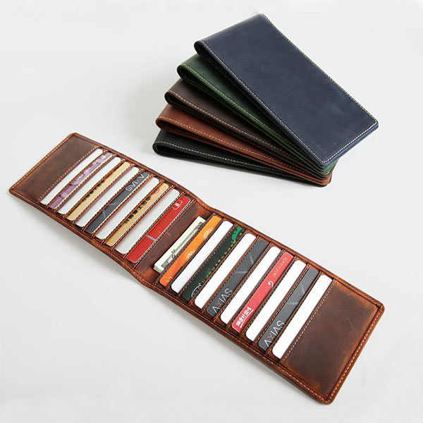 両用の二つ折り薄型財布が小ロットオリジナル製作