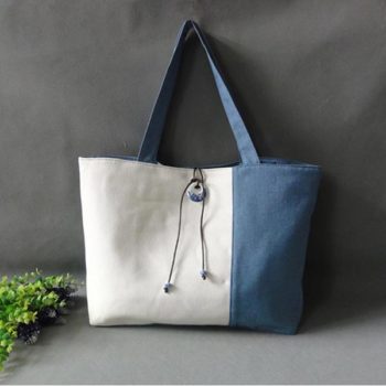 製品洗い キャンバス鞄 手作り帆布カバン オリジナル バッグ 手提げ 大きめ布製カバン