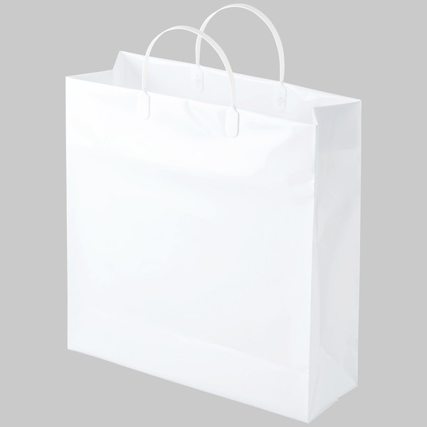 紙袋 手提げ袋 ビニールバッグ 白 M サイズ 500枚 袋小ロット生産可能 指定可能　