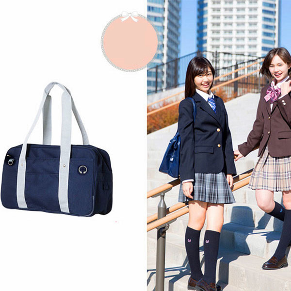 日本女子高校学生通学スクールバッグオリジナル